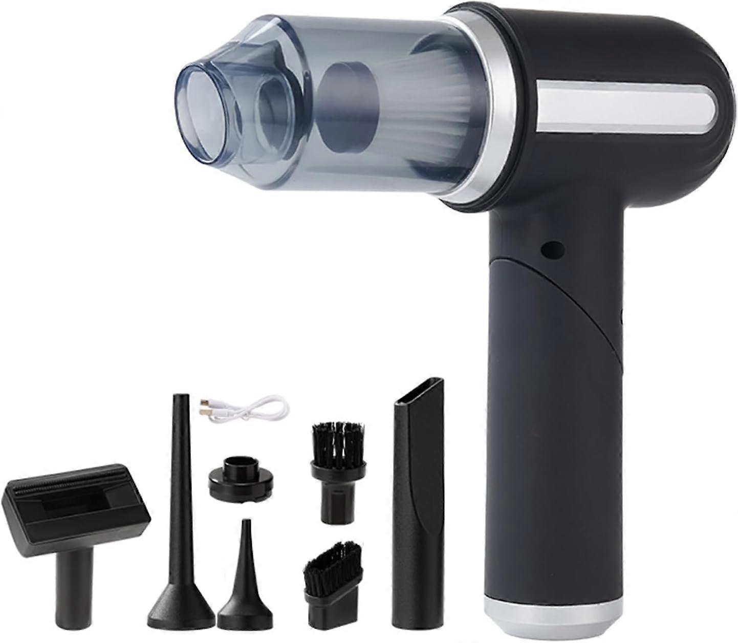 Handheld Vacuum Cleaner With Multi-Nozzle Design For Car Cleaning And Office Cleaning