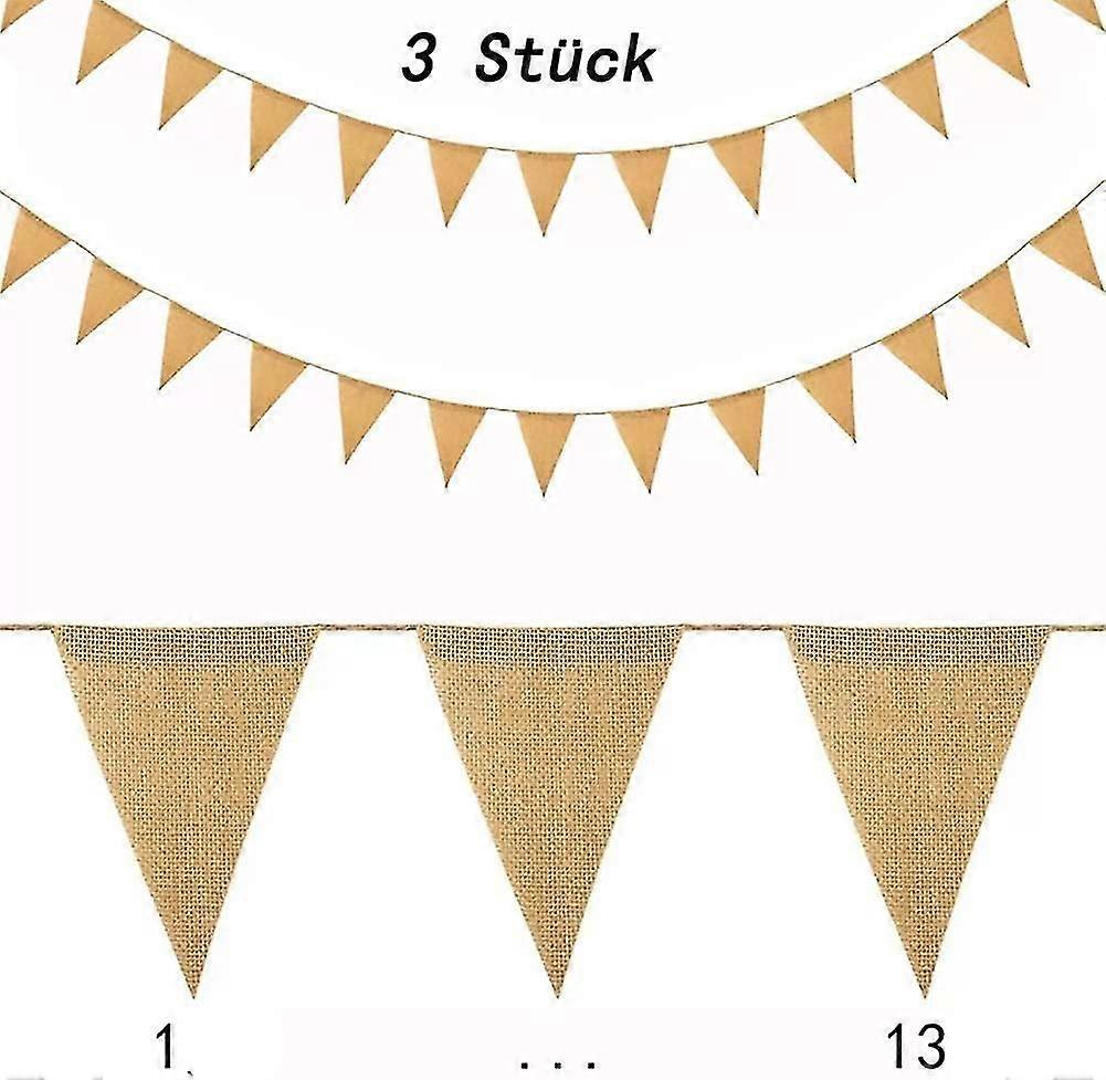 Flag Banner ,jute Pennant Flag Garlands Fabric ,triangle Flags,0799