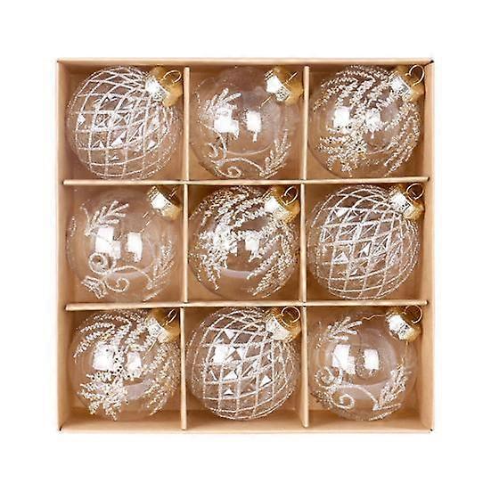 9 Pcs Christmas Ball Ornaments Shatterproof Christmas Decorative Balls Reusable Festival Hanging Ornaments