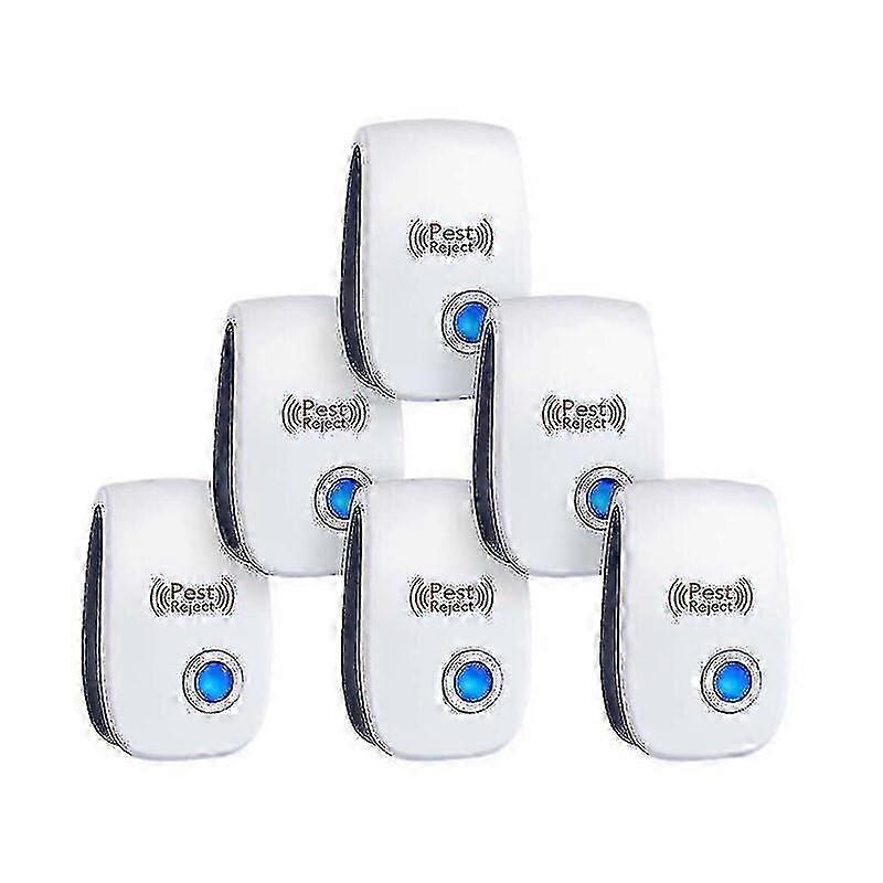 6 Pack Electronic Rat Repeller Ultrasonic Mosquito Repeller Cockroach Repeller