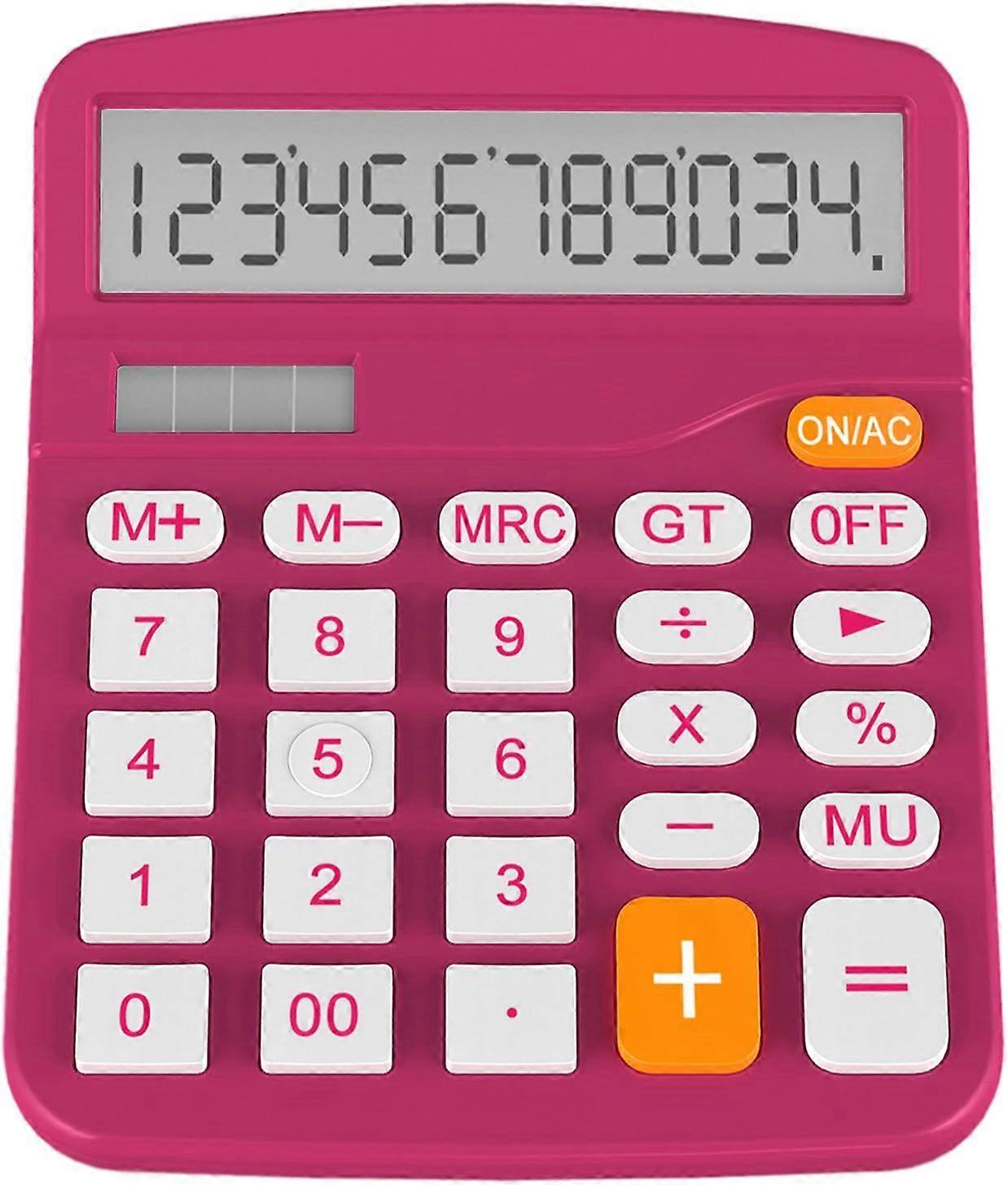 Calculator, Standard Function Desktop Calculator, Plum