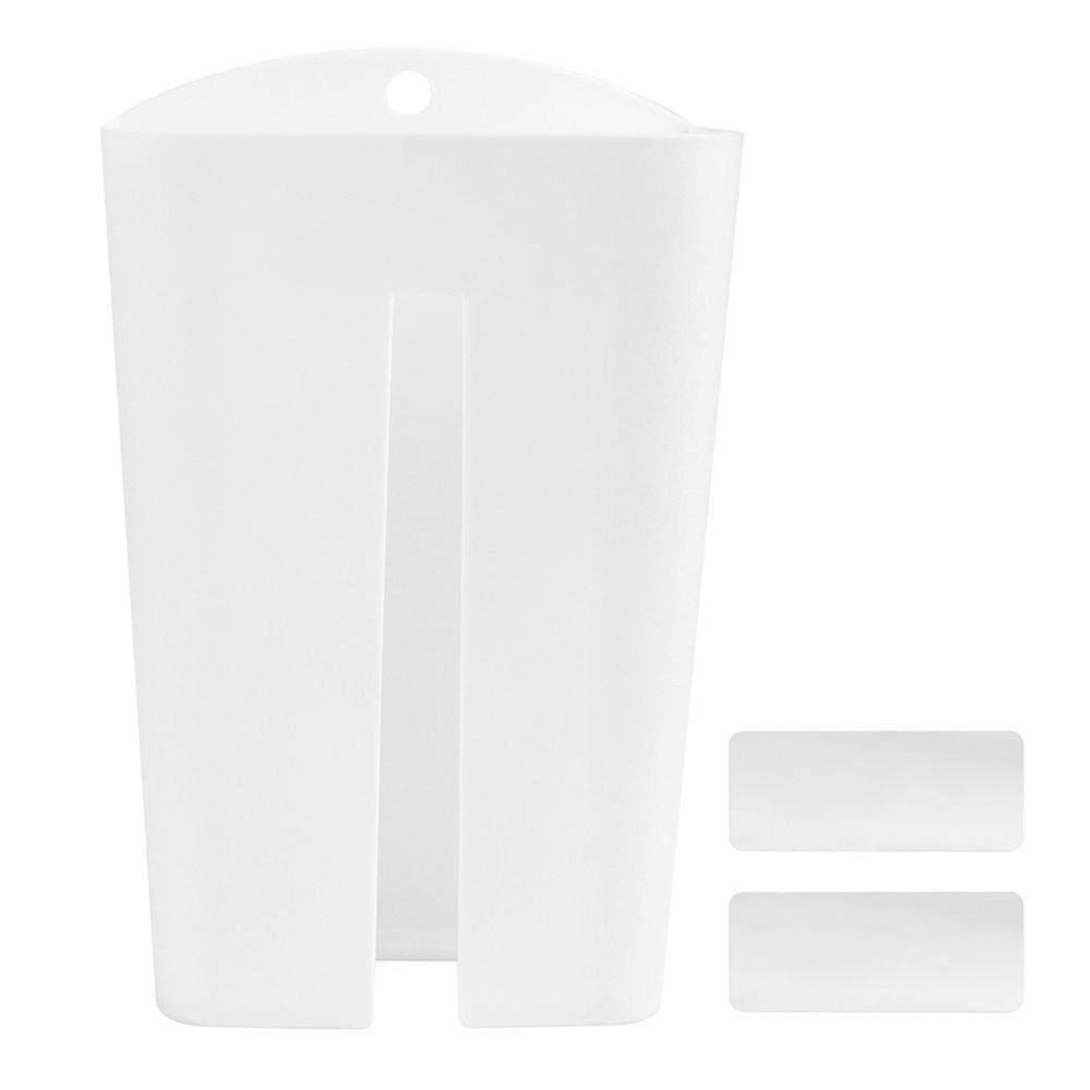 Wall Mounted Garbage Trash Bag Storage Holder Tissue Dispenser Container Organizer Kitchen Decor(White )