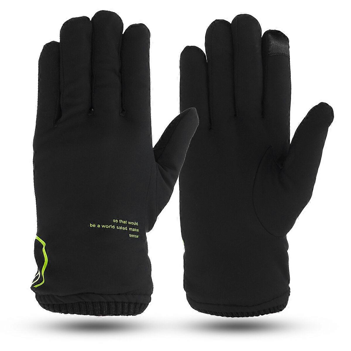 Men's Windproof Thermal Touchscreen Gloves For Winter Driving & Skiing