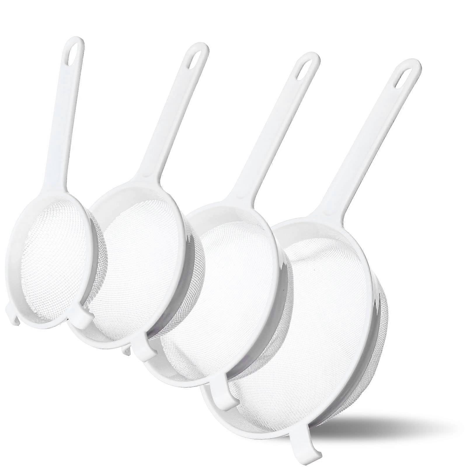4-Pack Nylon Mesh Strainers – Reusable Filters for Dairy & Coffee