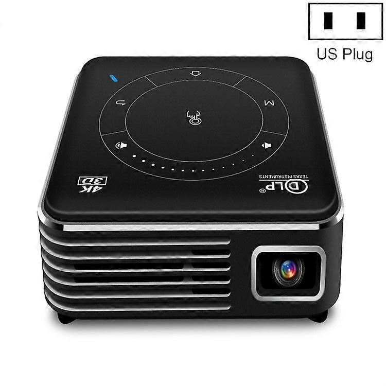 P11 4K HD DLP Mini 3D Projector 4G + 32G Smart Micro Convenient Projector, Style:US Plug