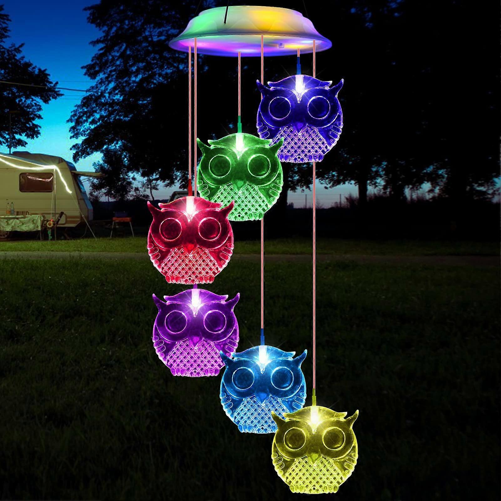 Solar Powered LED Wind for Chimes Outdoor Garden Decor
