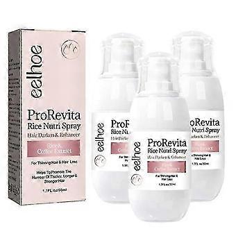 3pcs Zephta H-regrow 2.0, Zephta Hair Regrowth, Prorevita Rice Nutri Spray, para o cabelo