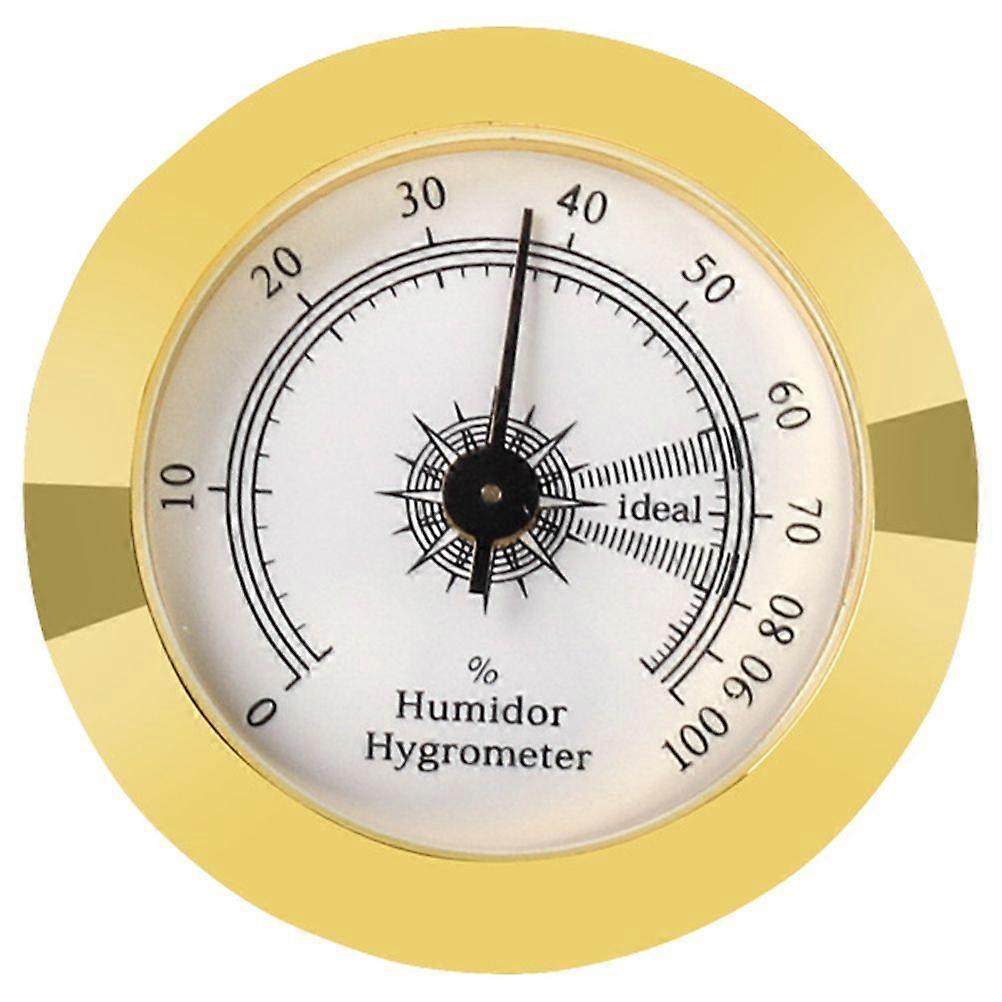 مقياس رطوبة السيجار الميكانيكي مقياس الرطوبة المستدير لمرفق صندوق السيجار المرطب السيجار