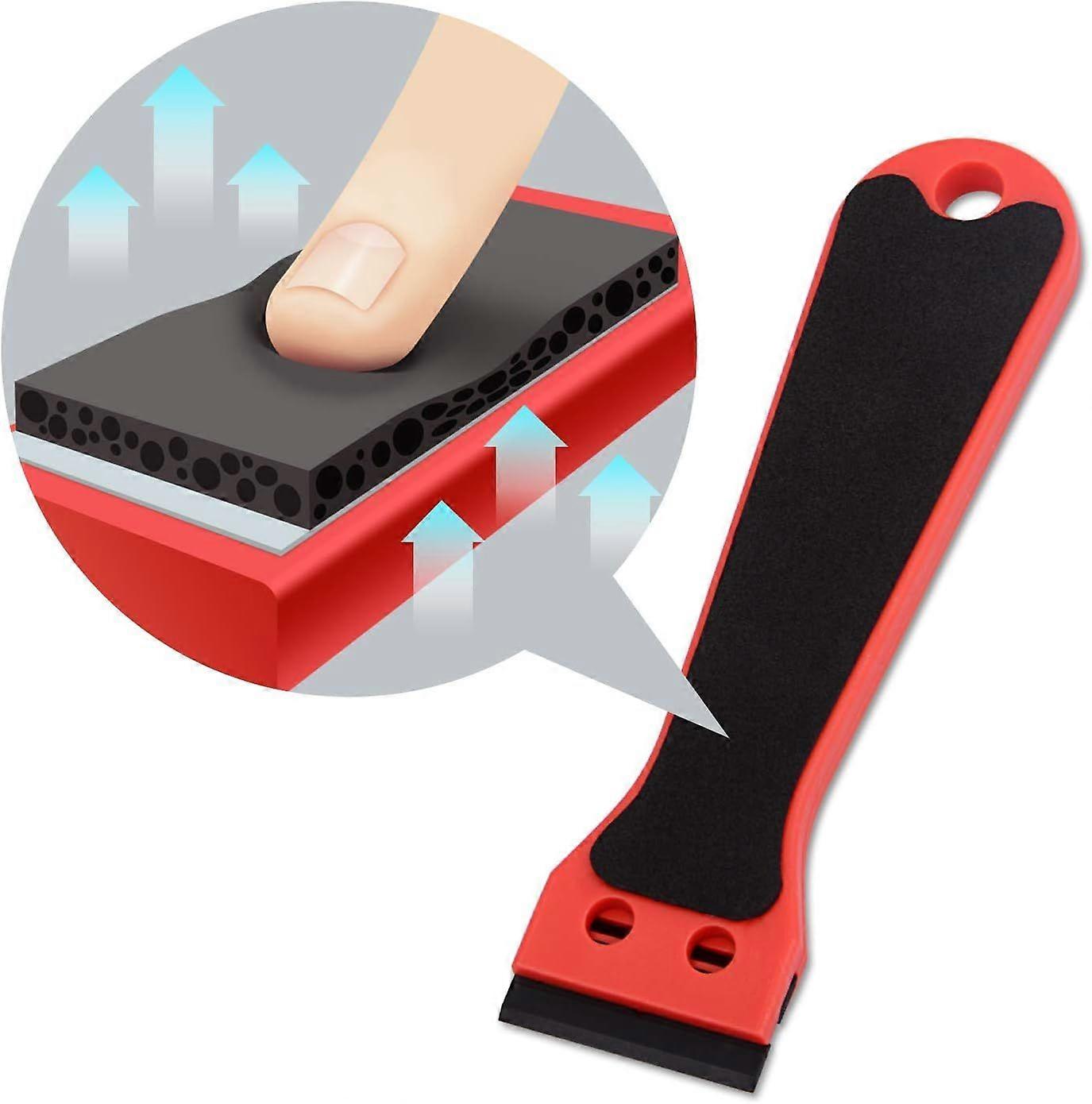 1PCS Plastic Scraper Plastic Scraper Practical Razor Scraper with Handle, 10 Plastic Blades for Scraping Paint and Sticker