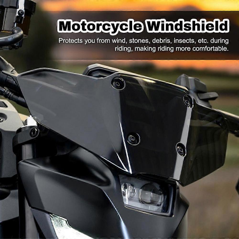 Motorcycle Windshield Front Windscreen Protector Air Wind Deflector Modification Accessory Replacement for MT 09 MT-09 SP 2024