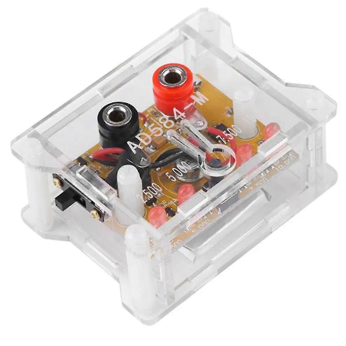 Ad584kh High Precision Reference Module With Clear Housing 4-channel 2.5v/7.5v/5v/10v Voltage Reference Module