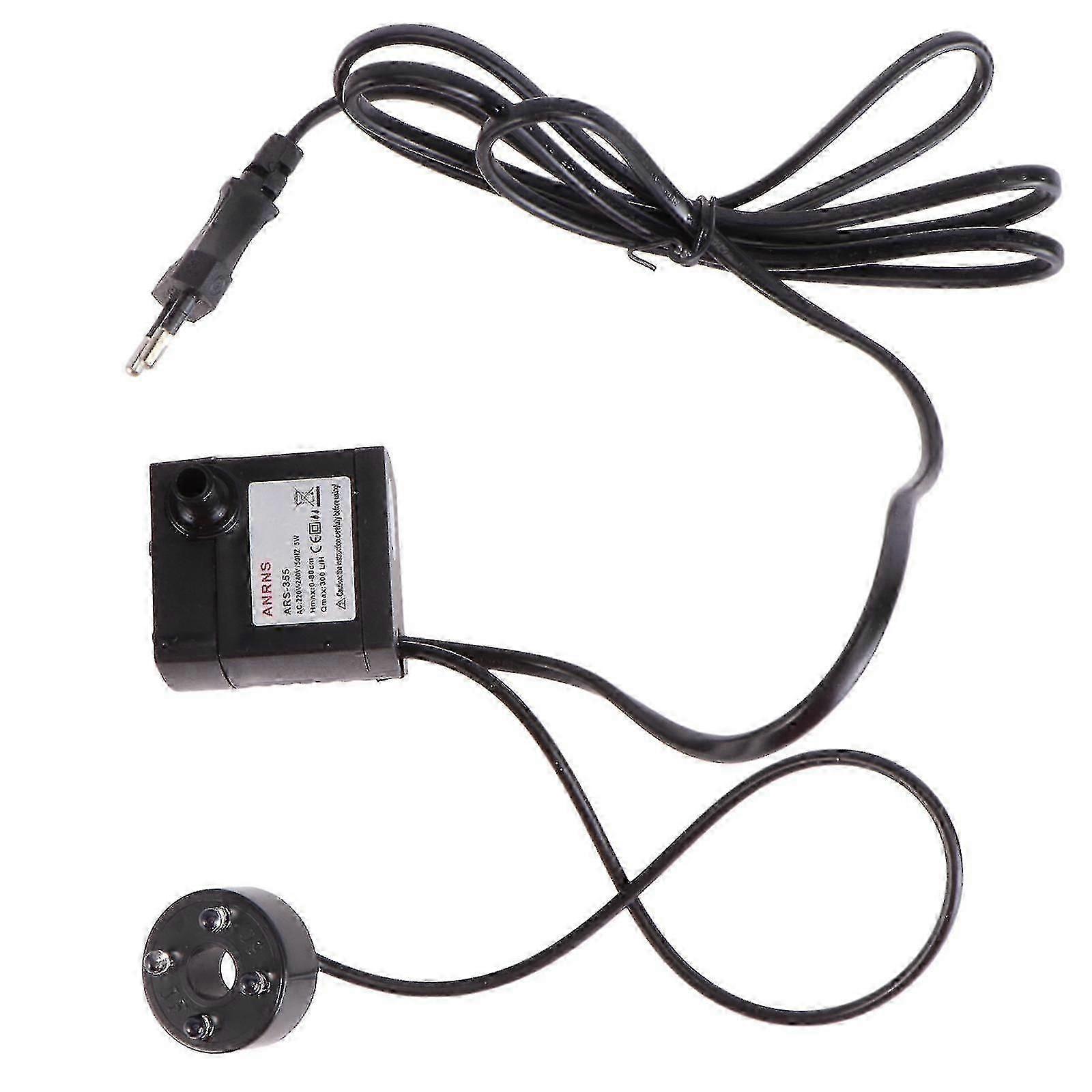 5w Powerful Submersible Water Pump With Led Light Adjustable Water Flow For Fountains Ponds Aquarium Fish Tank Statuary With Eu Plug