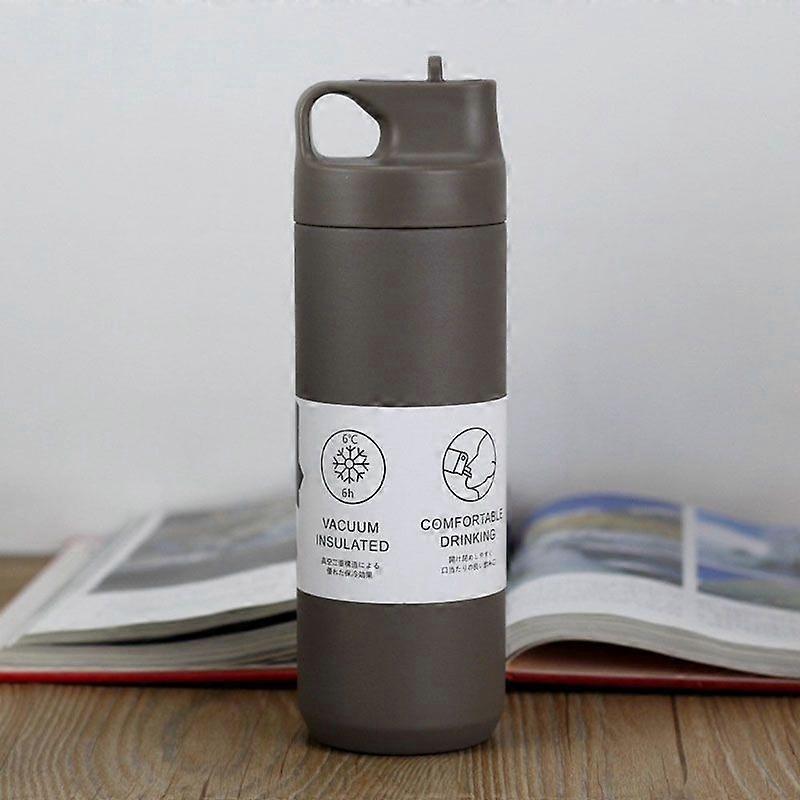 Vacuum Insulated Water Bottle 17oz Stainless Steel Thermal Water Bottles-Grey