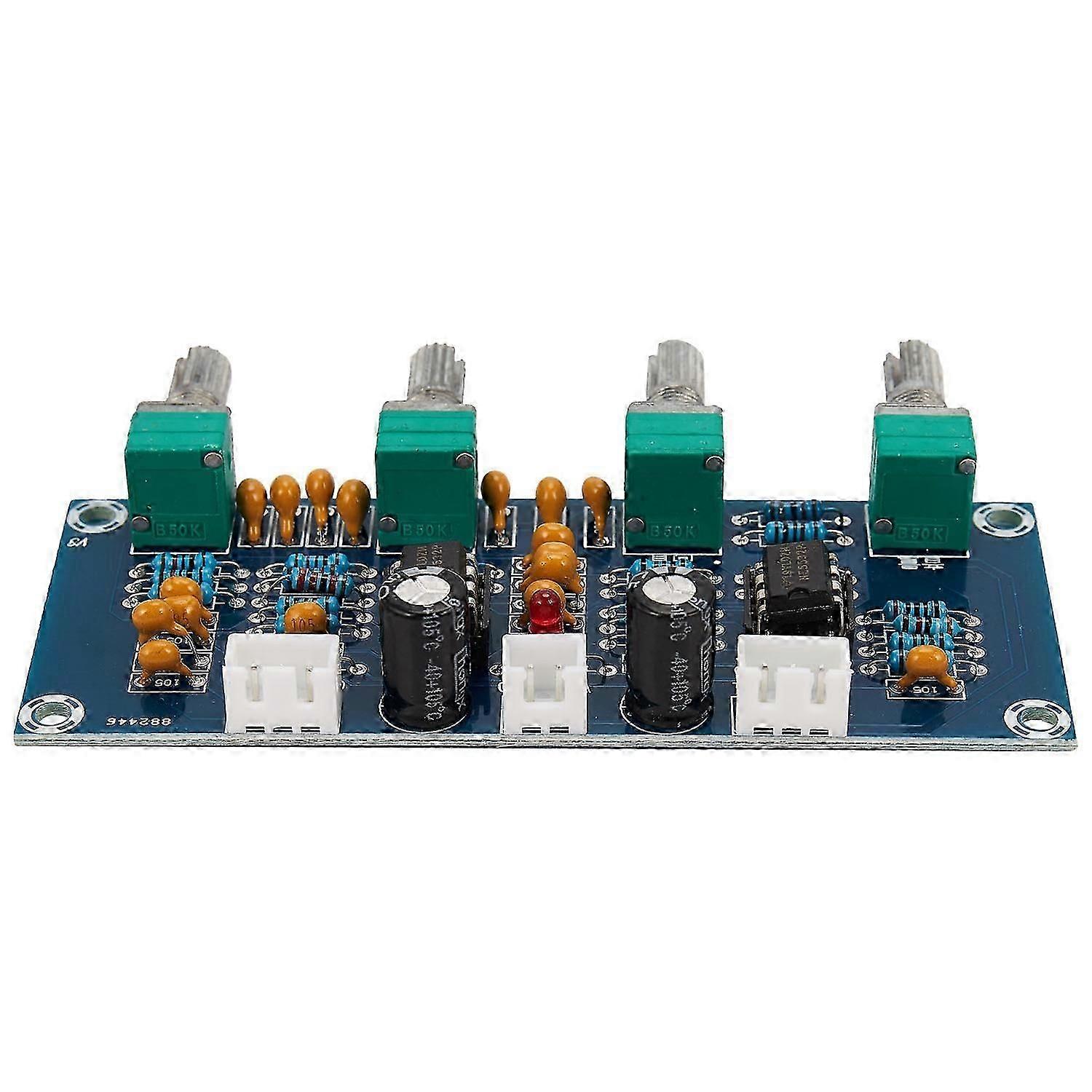 NE5532 Tone Board Preamp Pre-Amp with Treble Bass Volume Adjustment Pre-Amplifier Tone Controller f DS