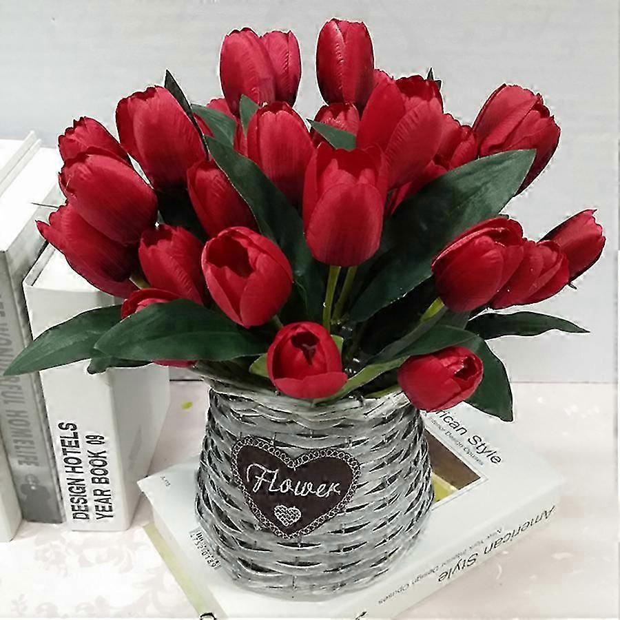 9 tulipán csokor piros