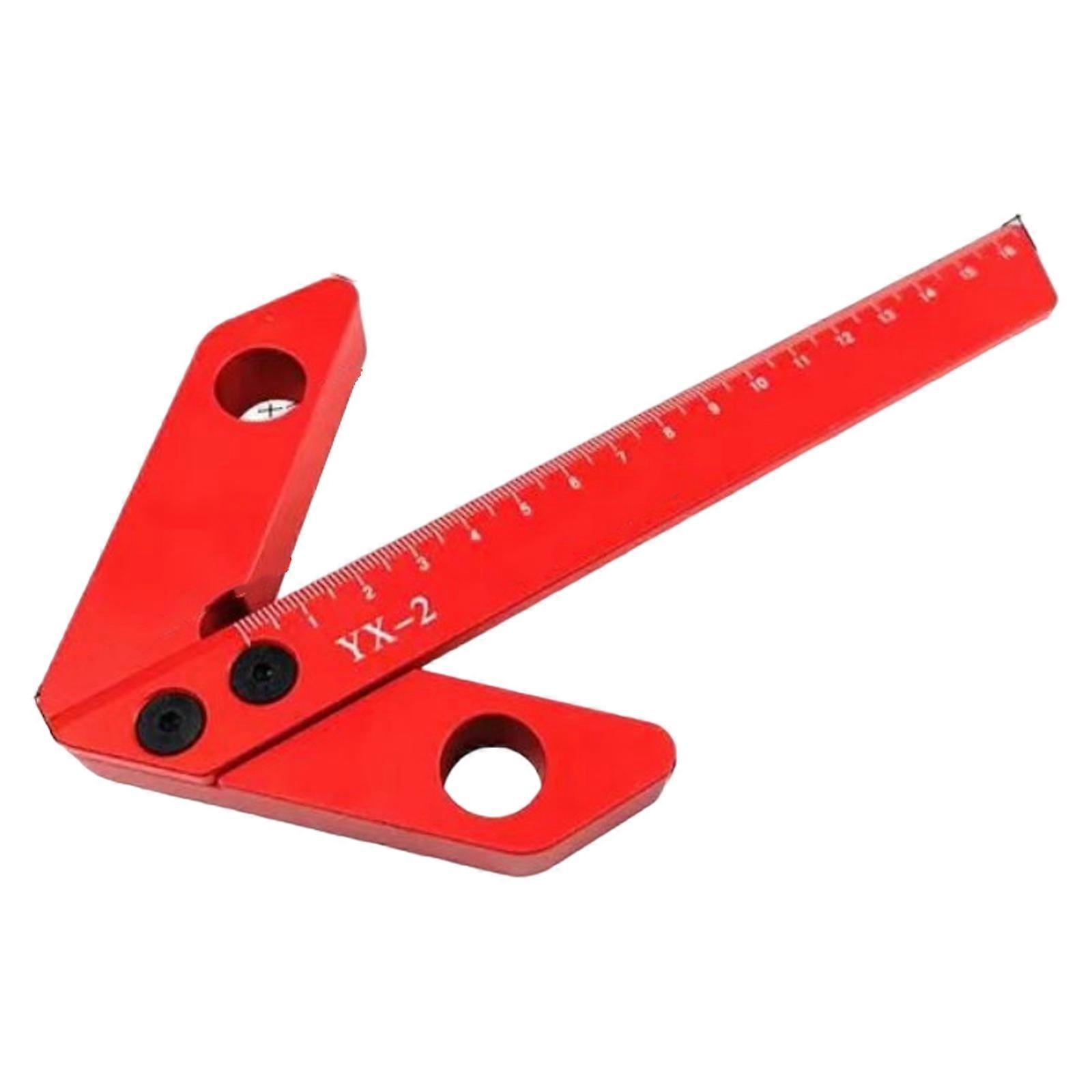 Calibro di marcatura 45/90 gradi ad angolo retto Calibro di linea Cercatori centrali Strumento di misurazione Scribe Alluminio centrale Scribe quadrato 200mm