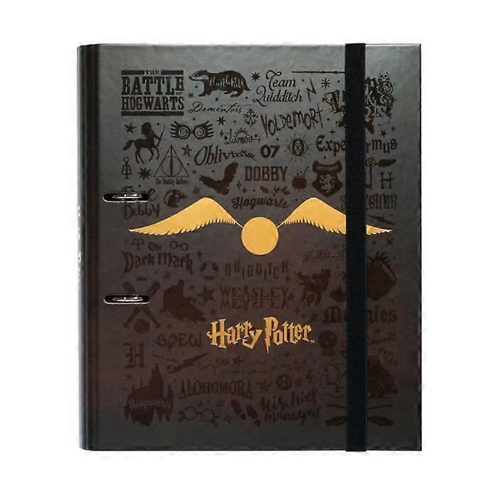 Map - Harry Potter - Premium - 2 ringen - Harde kaft - Wit