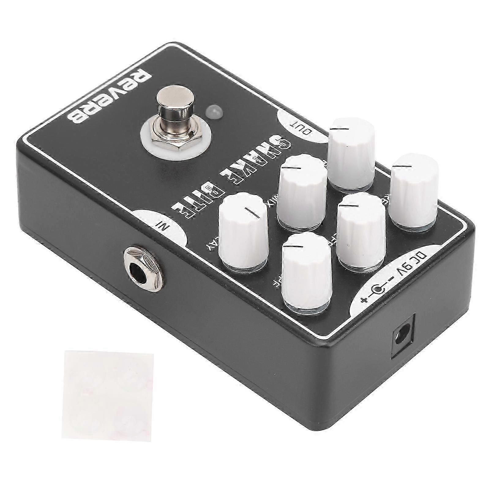 Reverb Pedal Electric Guitar Reflector Effect Single Block Unit Aluminum Alloy Shell