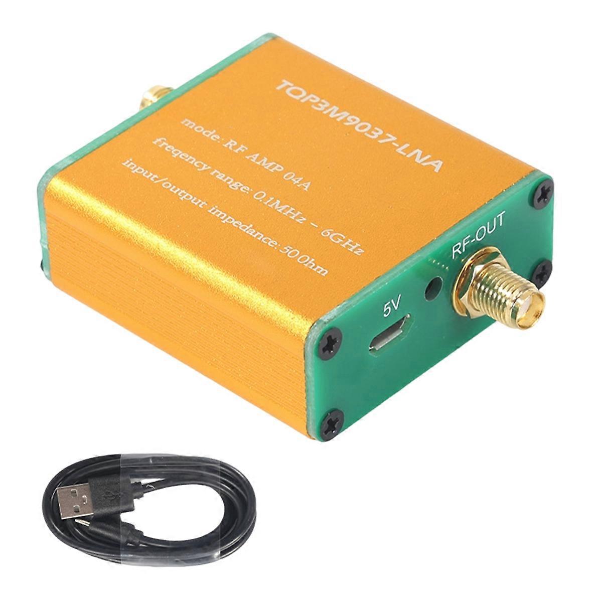 Low Noise Amplifier 100K-6GHz Full Band 20DB LNA RF Power Preamplifier Professional with Battery
