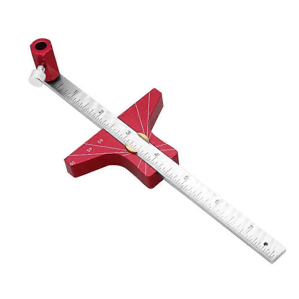 Adjustable Aluminum Woodworking Scriber: Multi-angle Depth Gauge