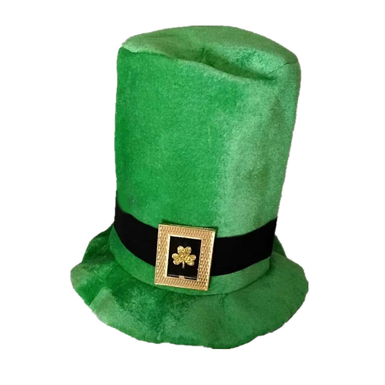قبعة الجني الخضراء قبعة شامروك قبعة الأيرلندية Leprechaun قبعة القديس باتريك داي قبعة خضراء أعلى قبعة ساحر قبعة خضراء