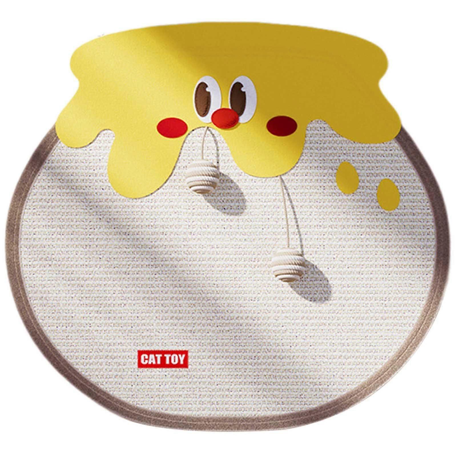 Cat Scratch Pad Fruity Fun Wall Cat Scratcher with Suction Cups for Bedroom