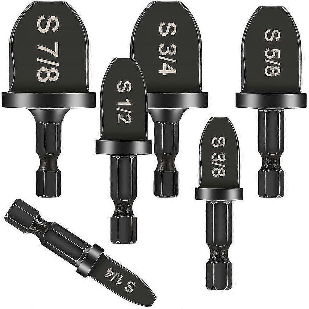 6 Pcs Hex Handle Air Conditioner HVAC Tools Multifunction Manual Bearing Steel Swaging Tool Drill B