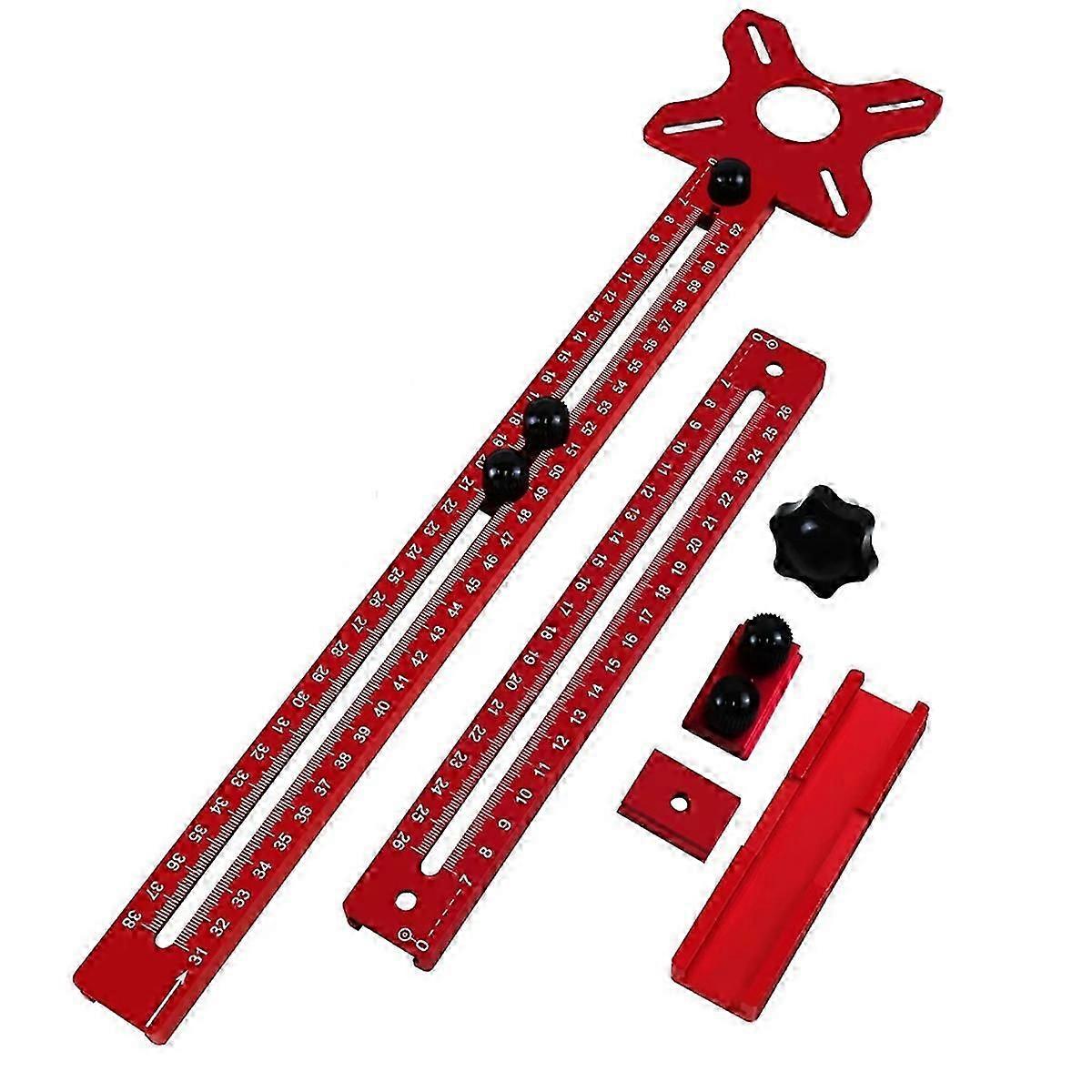 3-in-1 Router Fresatura Scanalatura Staffa, 9-61cm Raggio Router Cerchio Taglio Jig, Armadio in Alluminio Hardw