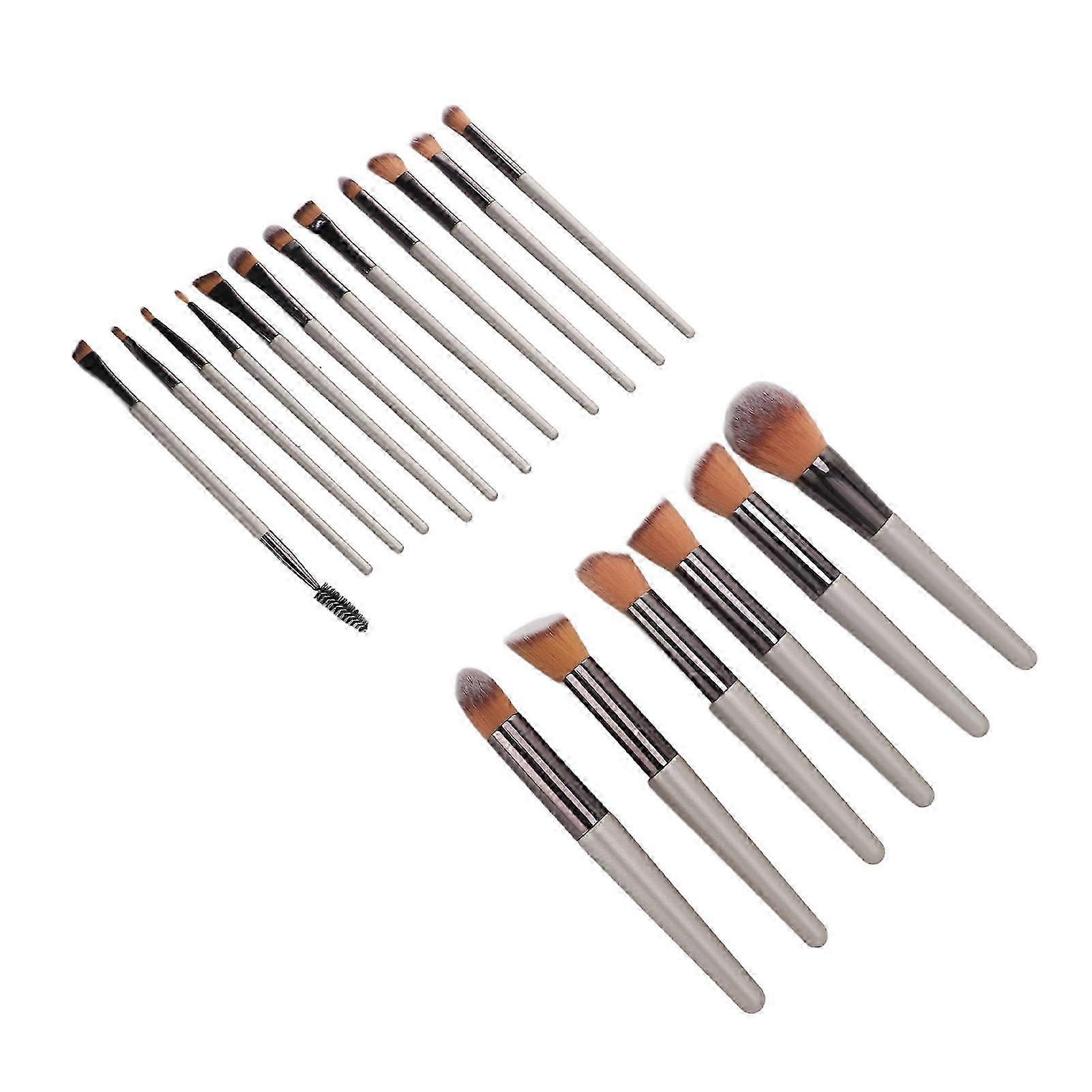 18-Piece Makeup Brush Set for Beginners: Eyeshadow, Blush, Eyelashes & Eyebrows