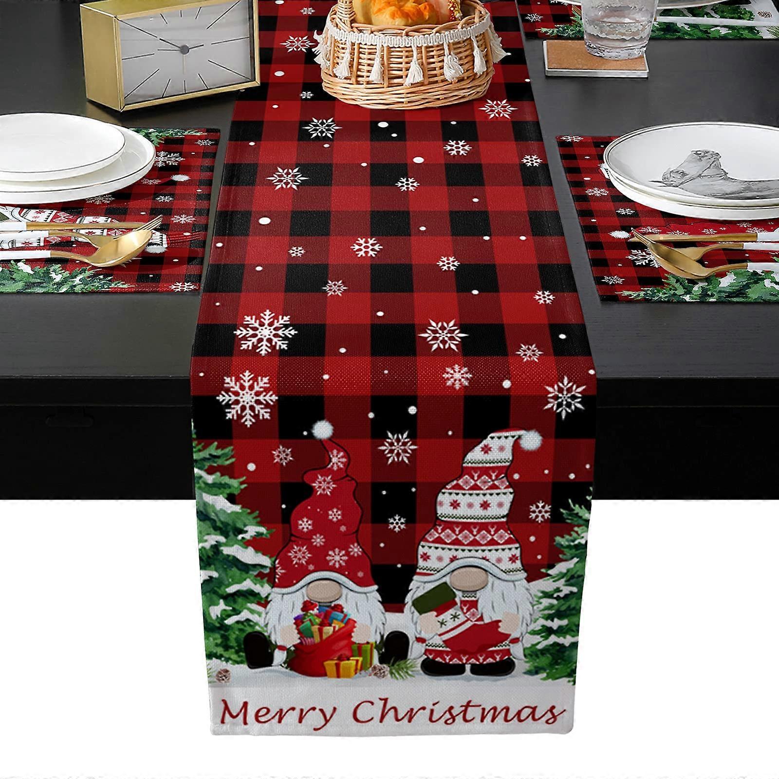 4 Set Heat-Resistant Washable Placemats And Table Runner For Dining Table Kitchen Decor Durable Home Table Accessories