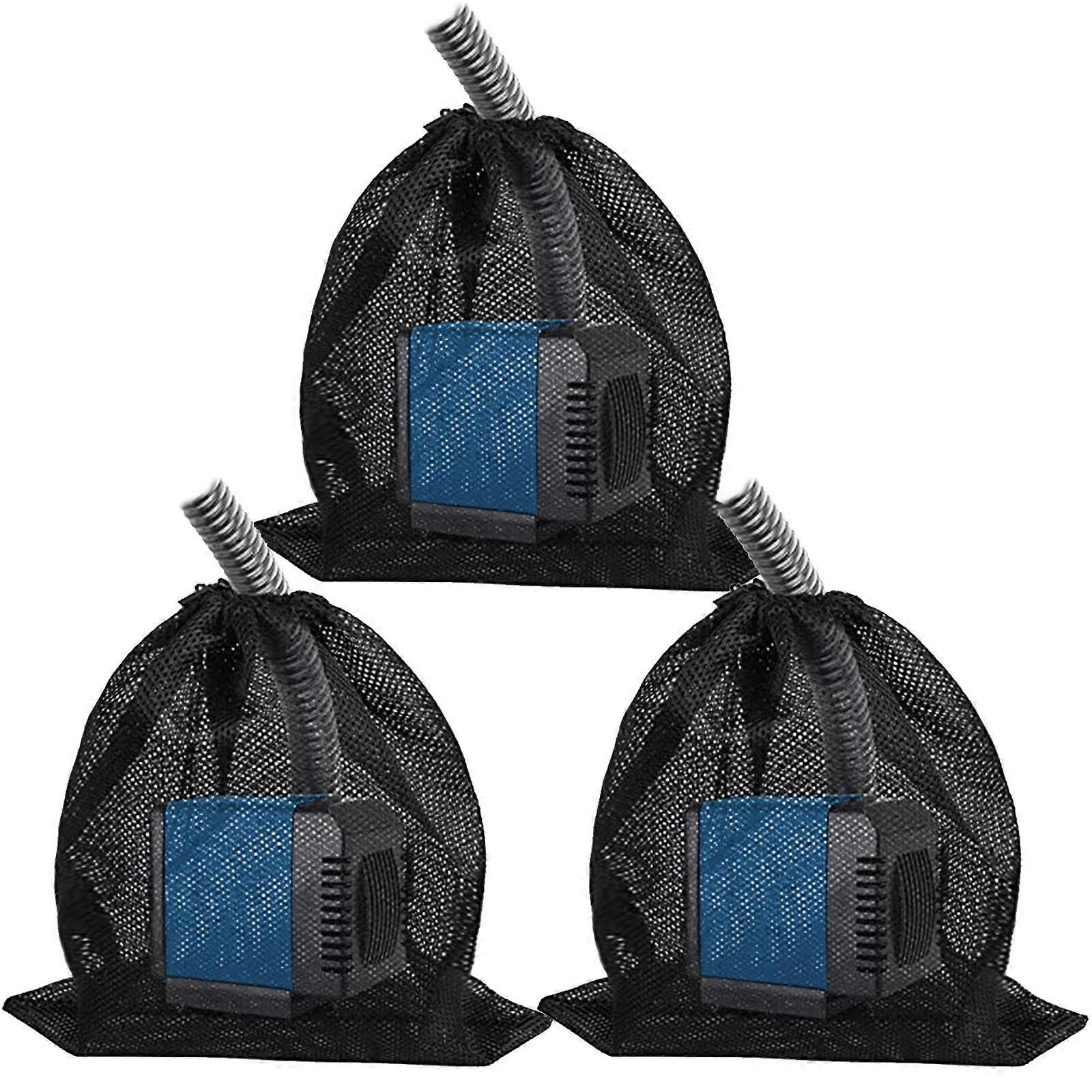 Large Pump Barrier Bags for Pond Biofilter, 3 Pack, Durable, Heavy-Duty, Compatible with Swing Pools and Filters