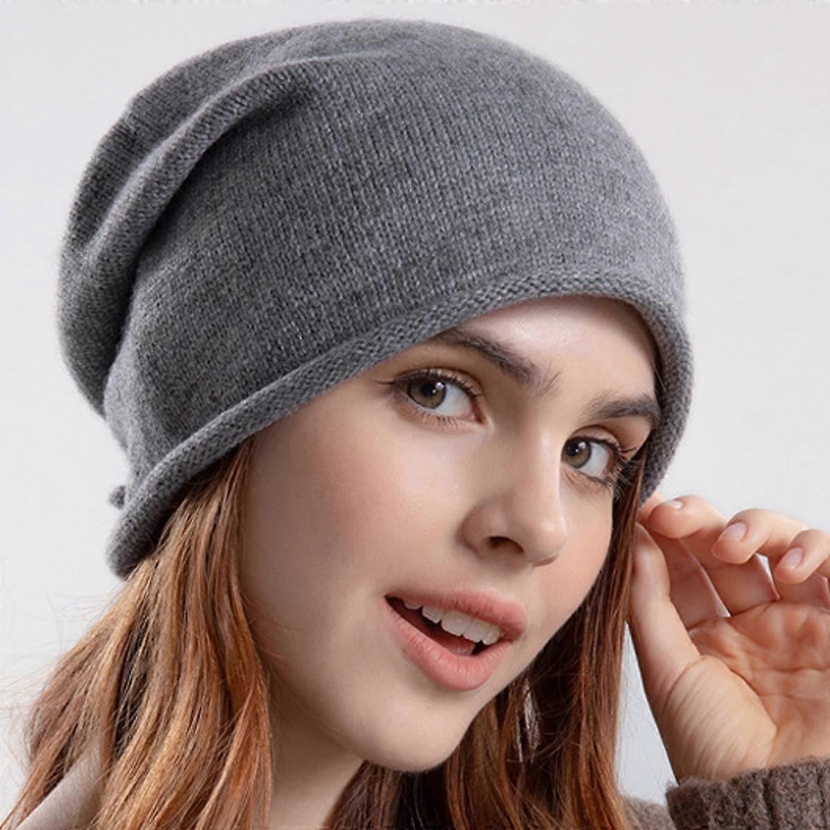 1 Warm Drawstring Pullover Hat Thin Knit Stacked Hat Warm Pullover Hat