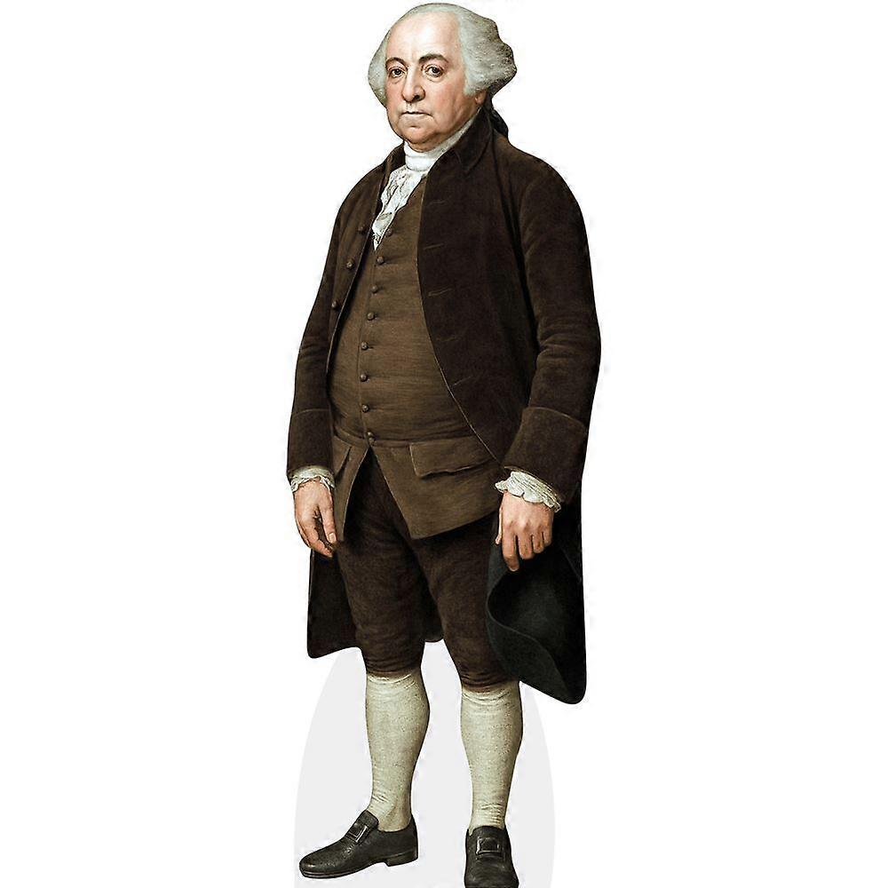 John Adams (Brown Outfit) Cardboard Cutout (lifesize OR mini size). Standee. Stand Up.