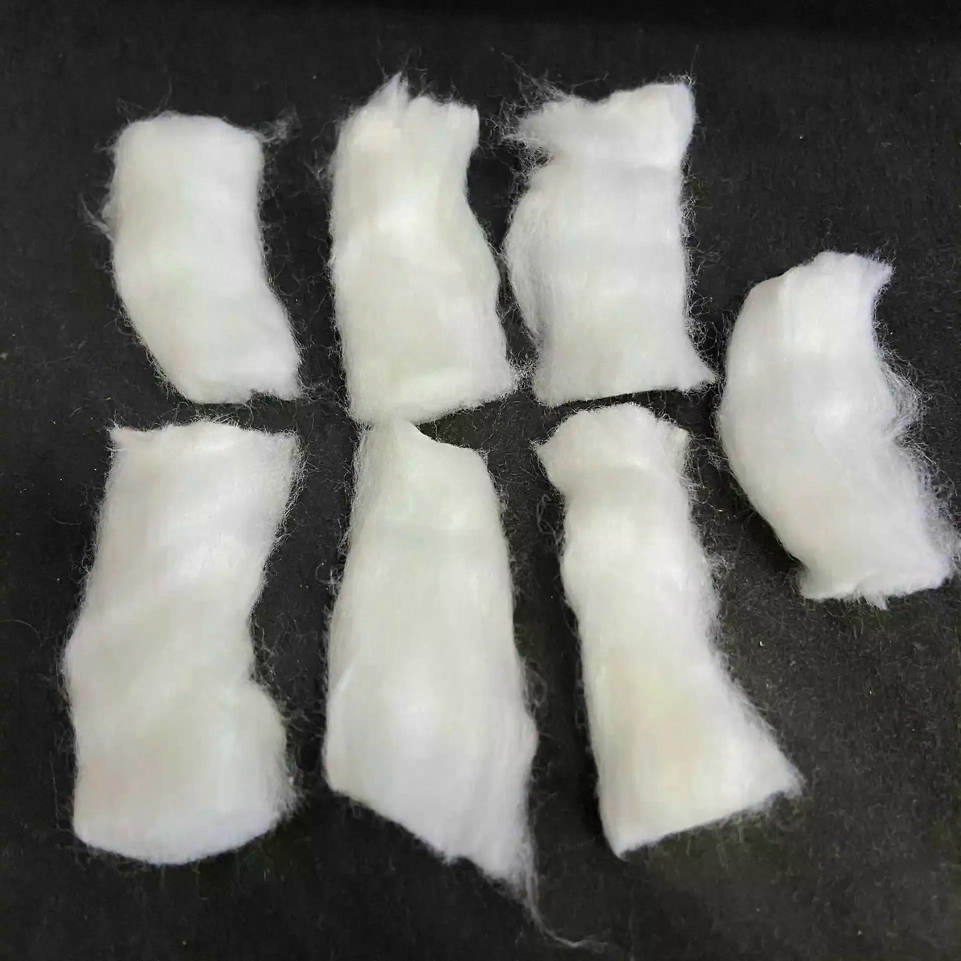 12 piezas / lote Alta tasa de almacenamiento de aceite que evita la volatilización Algodón de fibra de poliéster para Zippo Lighter Accesorio de reemplazo de reparación de bricolaje