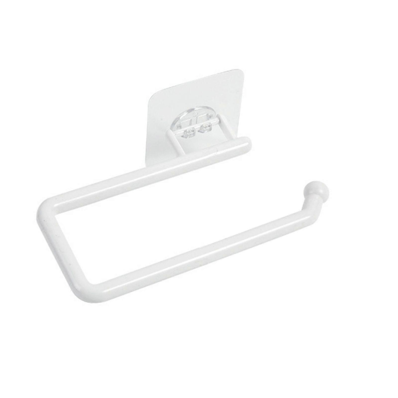 Kitchen Paper Roll Holder No Drilling Storage Hanging Rack