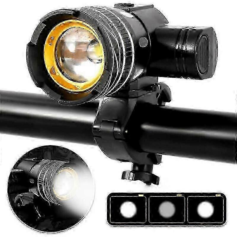 Bicycle Light Bike Lamp Road Zoomable Rechargeable