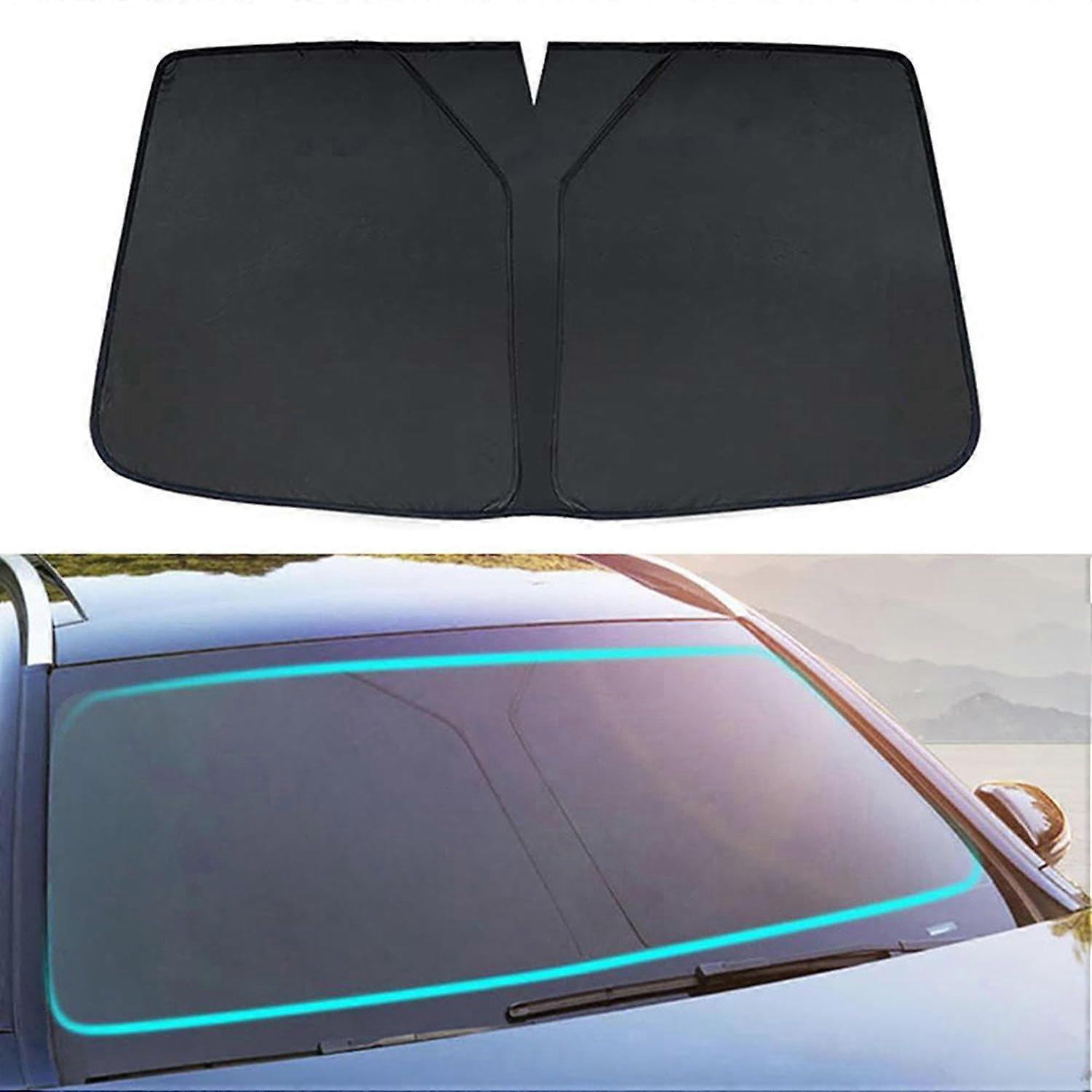 BT Windshield Sun Shade 2021 2022 Compatible Foldable Black Portable Car Sunshade