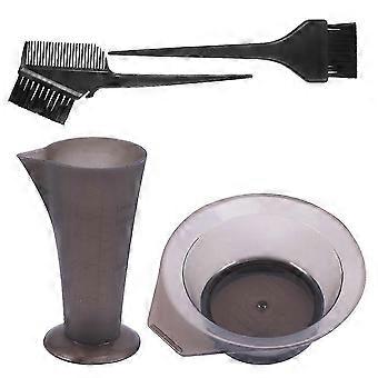 Hair Teasing Comb Hair Dyeing Bowl Brush Measuring Cup Hair Color Hair Color Tint Brush Dyeing Tool Ear Covers Hair