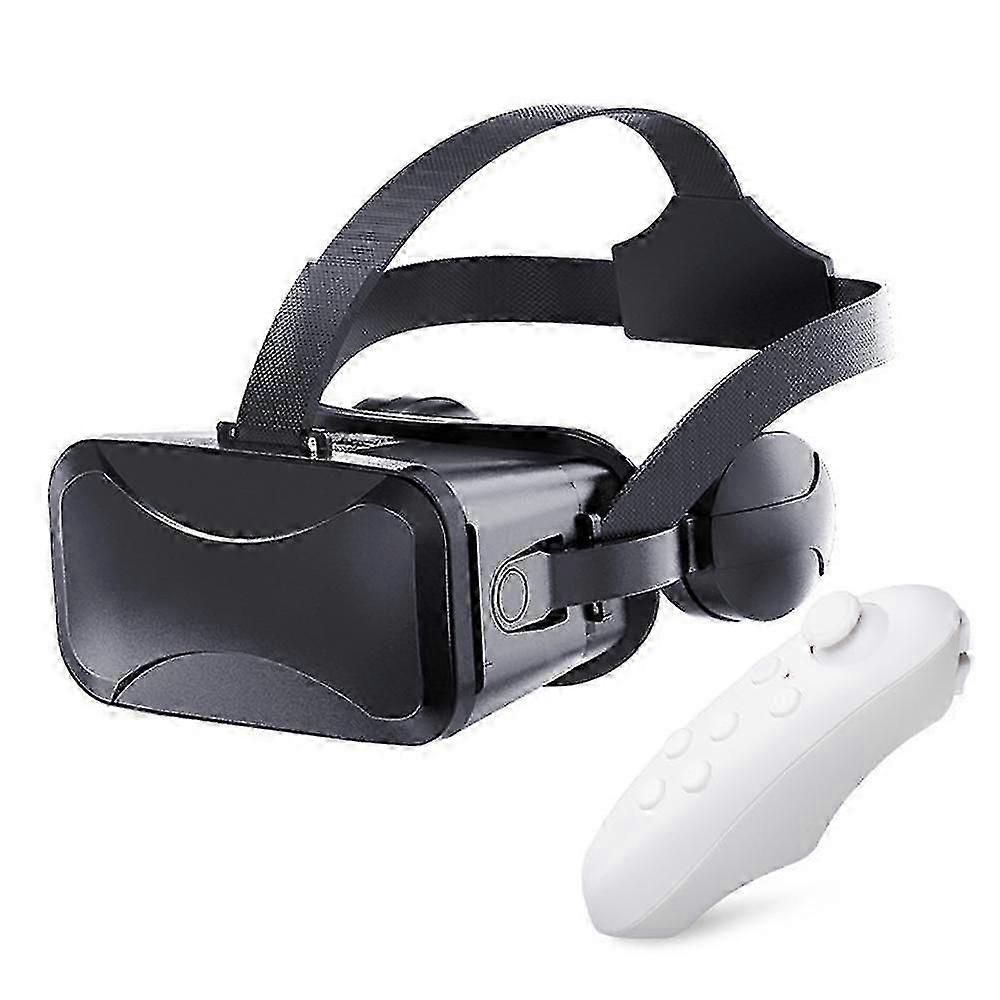 Vr Headset Compatible With - Universal Virtual Reality Goggles - Play Your Best Mobile Games 360 Movies With Soft & Comfortable New 3d Vr Glasses | Bl