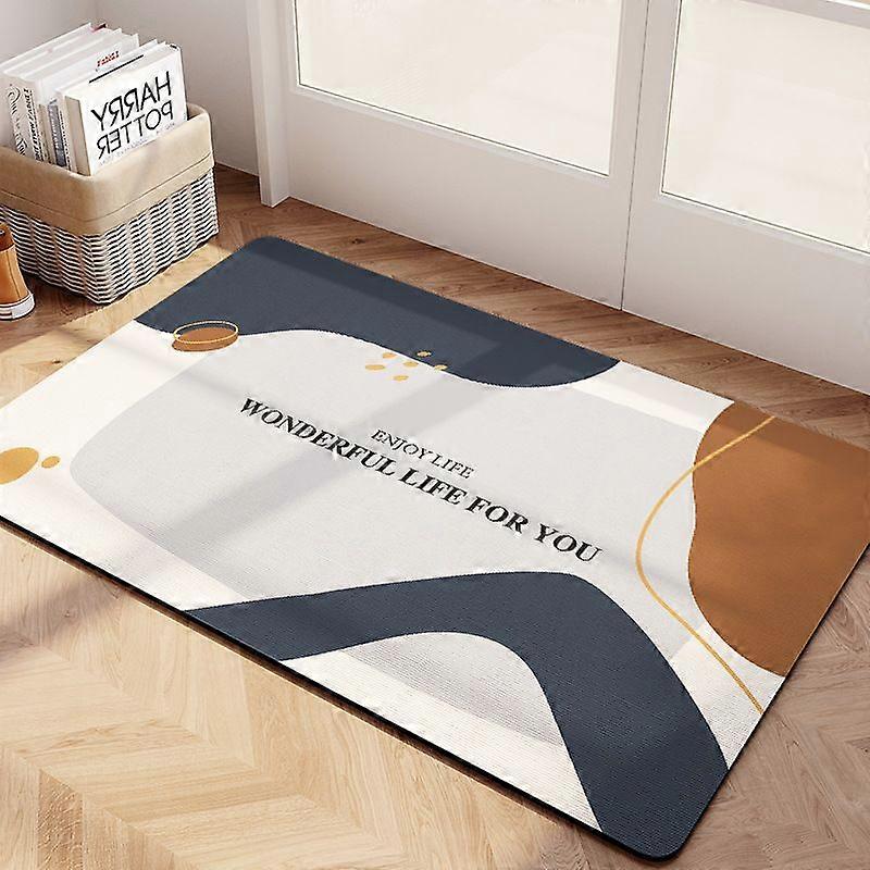 Soft diatom mud absorbent floor mat non-slip bathroom foot pad quick-drying non-slip mat31.5*20in80*50cm