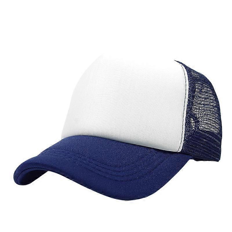 Two Tone Trucker Hat Summer Mesh Cap with Adjustable Snapback Strap