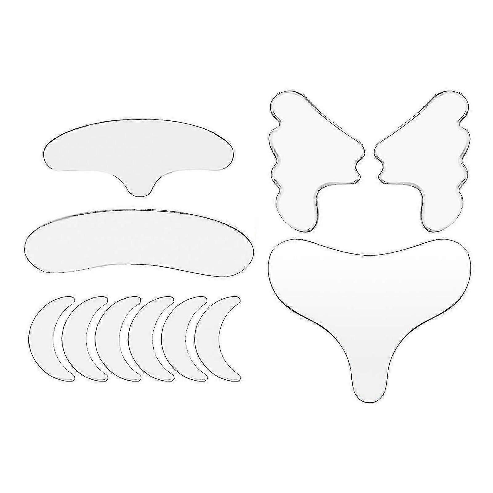 再利用可能なアンチリンクルチェストネックアイフェイスパッドシリコン除去パッチスキンケア