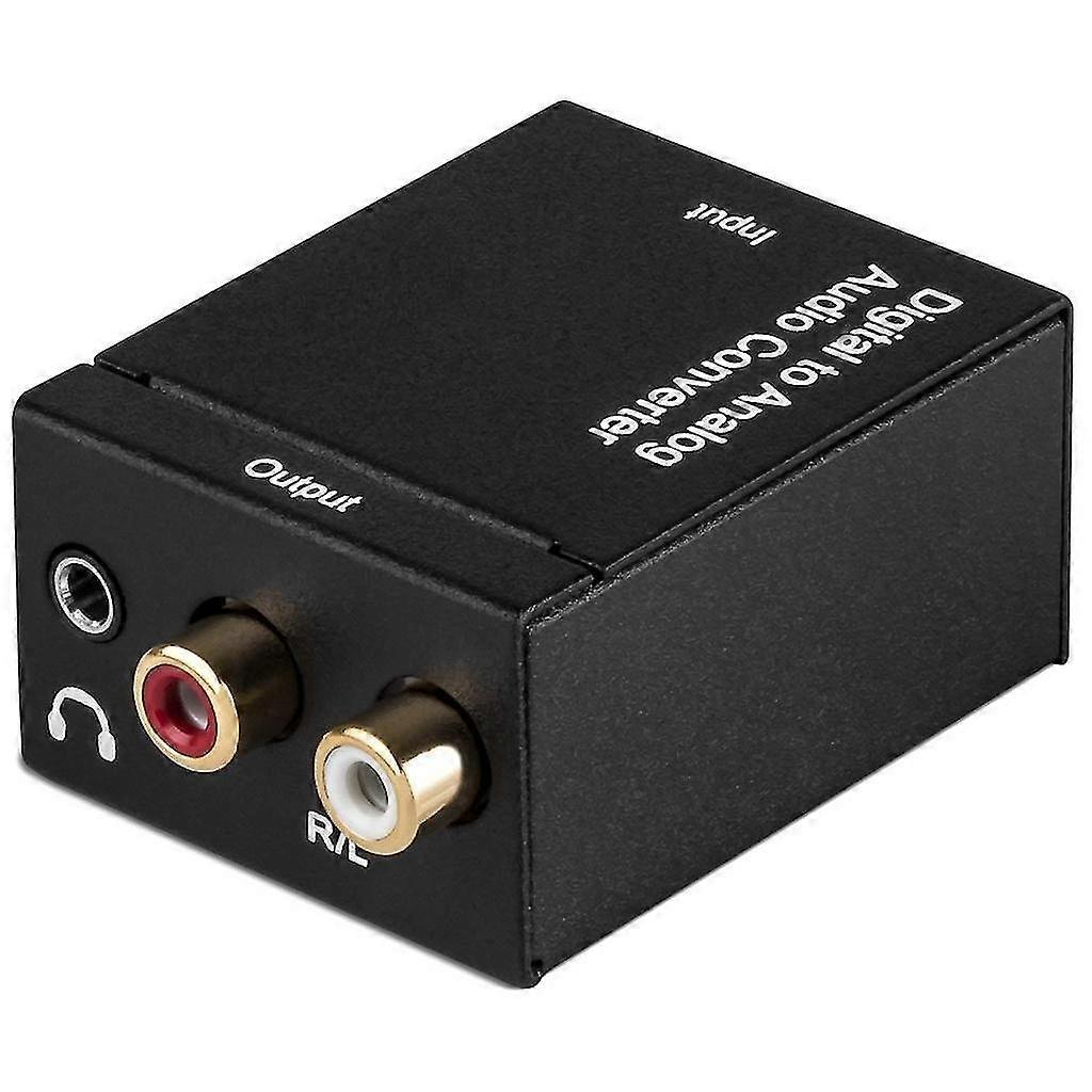 Digital Converter L/R Converter to Analog Audio Converter DAC Optical to RCA