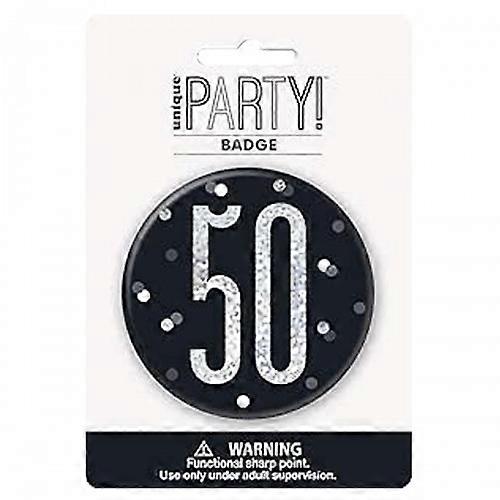 Unique Party Prismatic 50th Birthday Badge