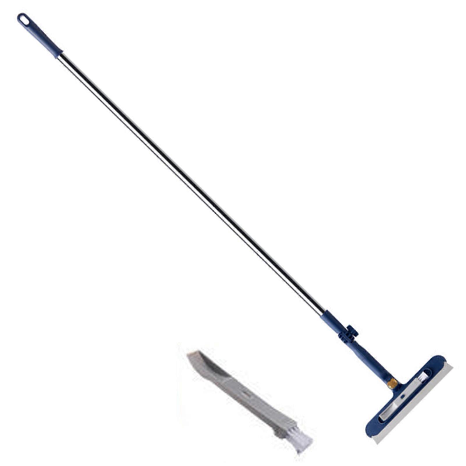 4-in-1 Window Wiper Cleaner with Telescopic Handle - Rotating Head Squeegee for High-Rise Building Cleaning, Versatile Tool