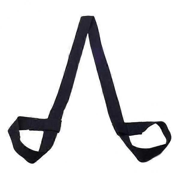 3xコットンヨガマットストラップピラティスマットキャリアフィットネスループブラック