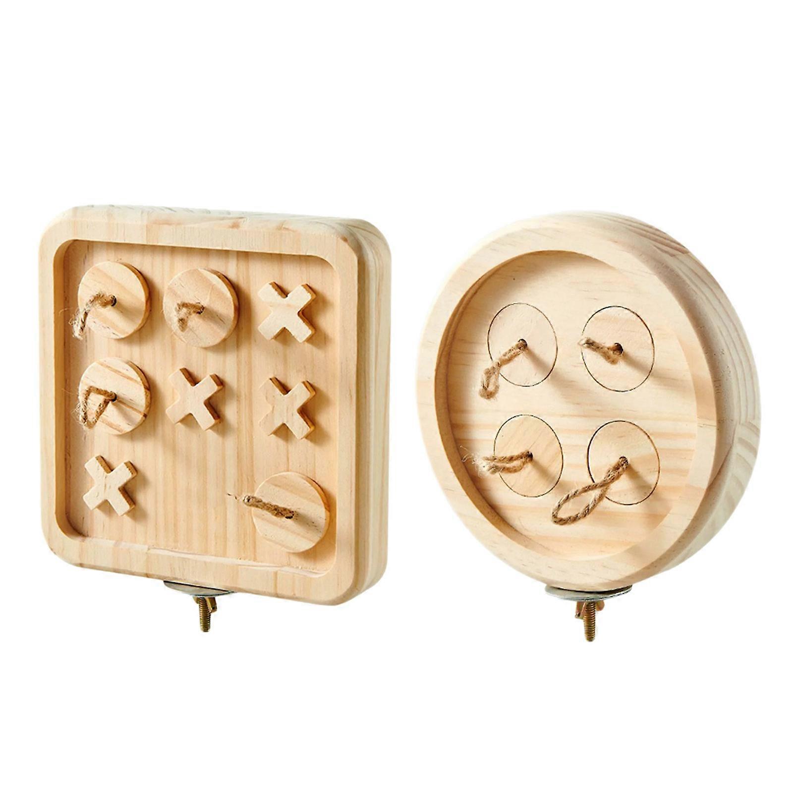 Oiseau à mâcher jouet de compagnie blocs naturels Puzzle en bois pour calopsitte Conure Cacatoès Dents Broyage Jouet pour oiseau en cage