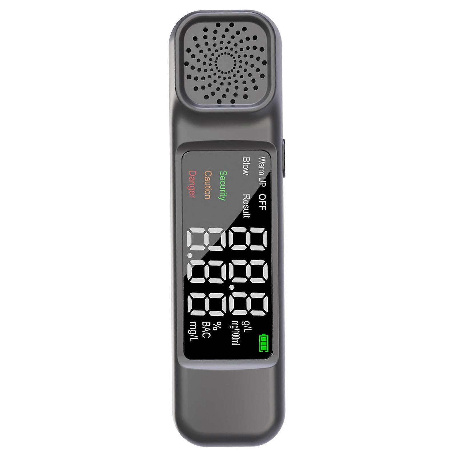 Breathalyzer Test Alcohol Portable Breath Alcohol Tester for Police Personal Professional Use with LCD Screen Detector