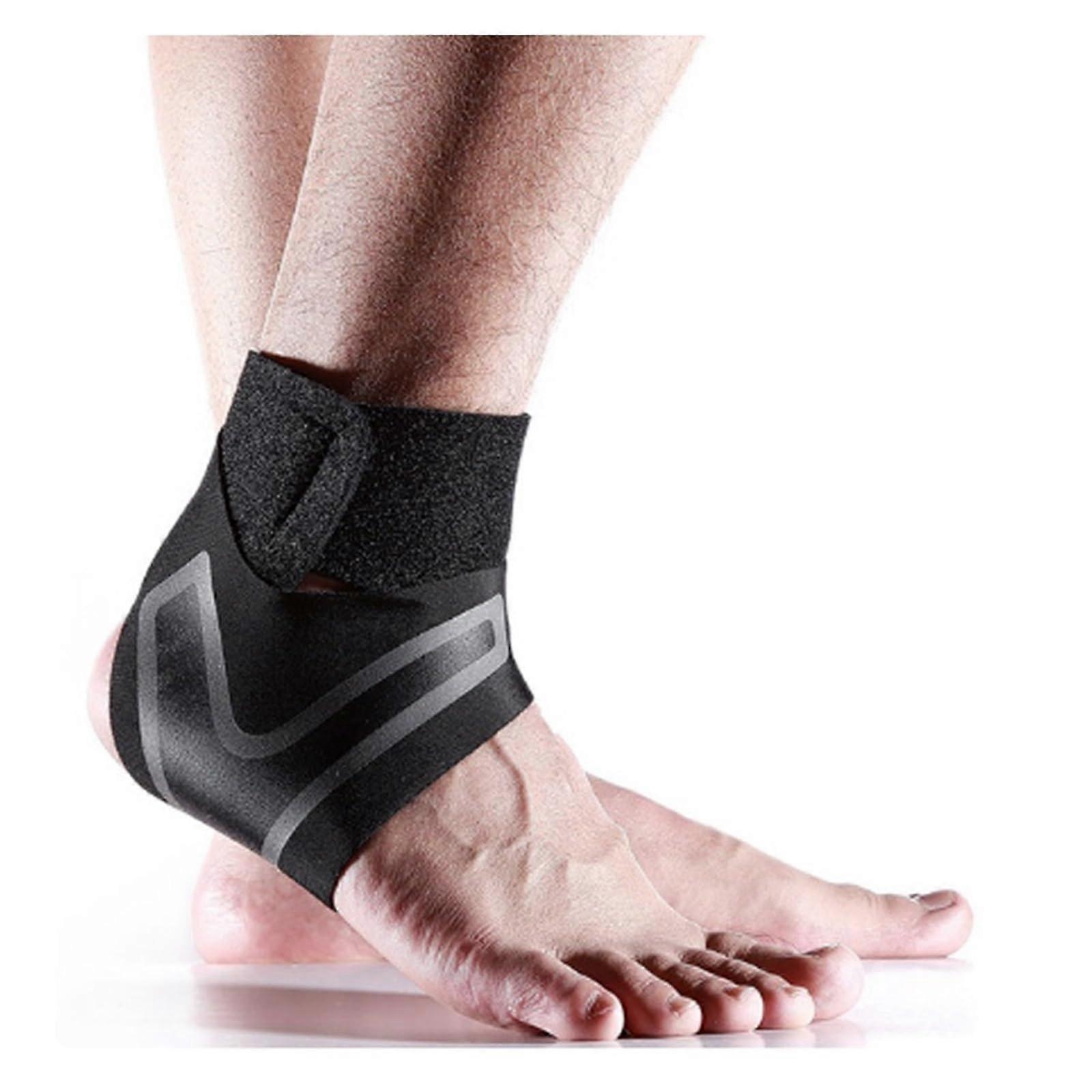 Ankle Brace Sports Stabilizer Compression Support Sprain Injury Wrap (Right, M)