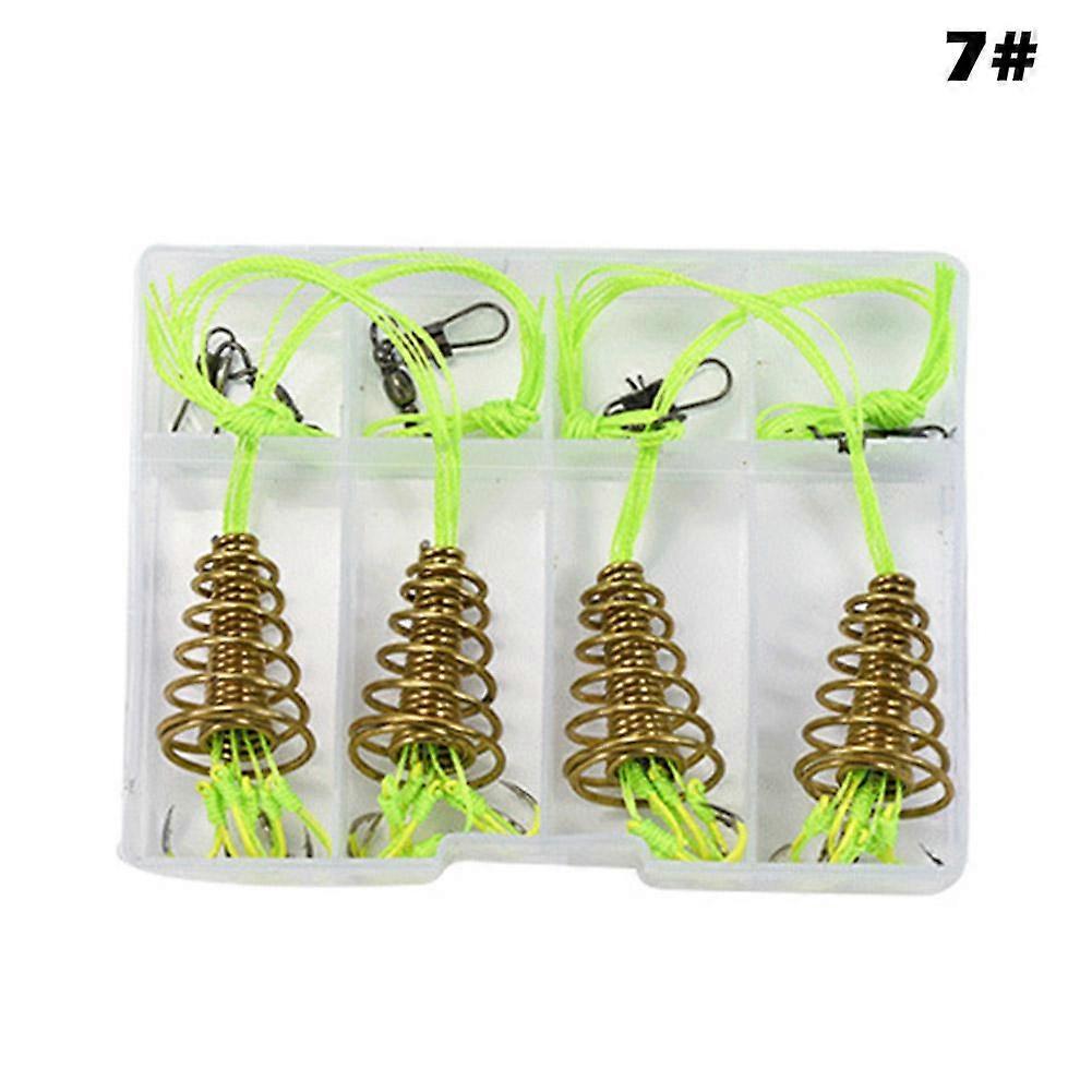 4xx High Carbon Fishing Hooks Carp Spherical Feeder Bomb Proof Hanging Explosion